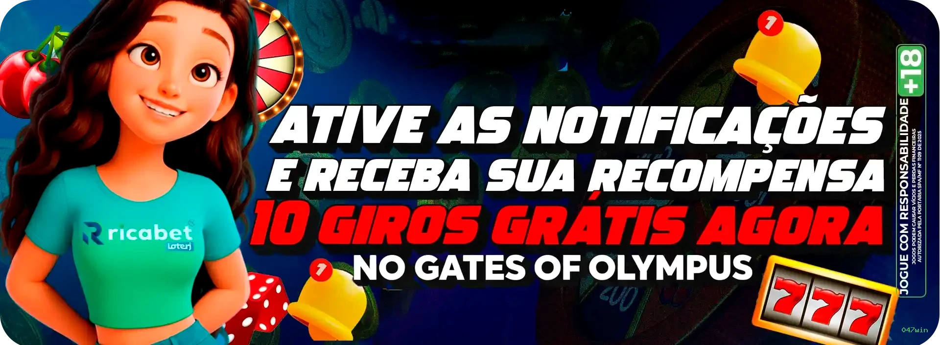 Bônus exclusivos membros VIP 047win